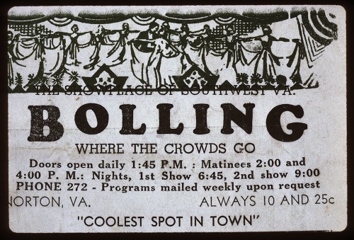 1945 - Bolling Theatre, Norton